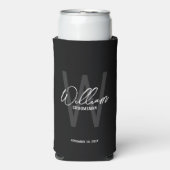 Moderne Script Persoonlijke Bruidsjonker Kan Koele Seltzer Blikjeskoeler (Seltzer Voorkant)