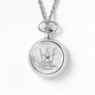 Moderne script persoonlijke bruidsjonkers horloge