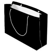 Moderne Script Persoonlijke naam Grote Gift Bag Groot Cadeauzakje (Achterkant Gekanteld)