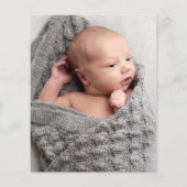 Moderne Script Photo Baby - Hartelijk dank (Achterkant)