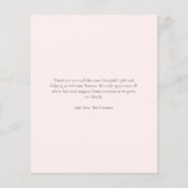 Moderne Script Photo Baby - Hartelijk dank (Achterkant)