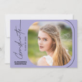 Moderne Script Photo Class van 2025 Graduation Par Kaart (Voorkant)