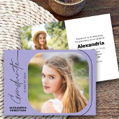 Moderne Script Photo Class van 2025 Graduation Par Kaart