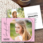 Moderne Script Photo Class van 2025 Graduation Par Kaart