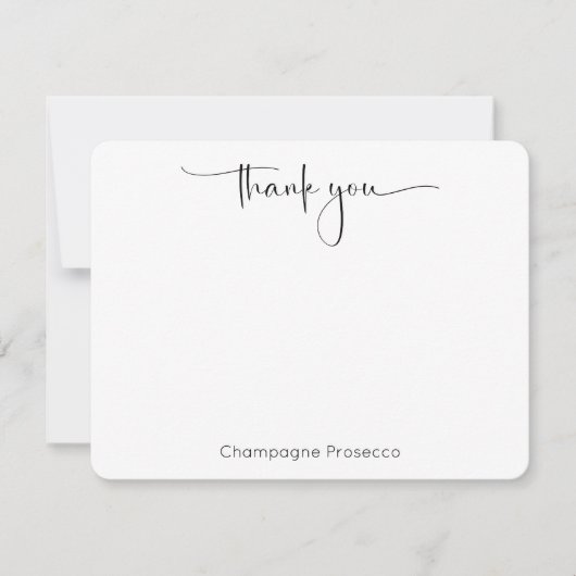 Moderne Script Pickleball Bruidsjurk Shower Bedankkaart (Voorkant)