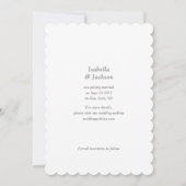 Moderne Script Postzegel Trouwdag Save The Date (Achterkant)