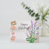Moderne Script Prettige Feestdagen Briefkaart (Staand voorkant)