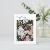 Moderne script Prettige feestdagen Verticale enkel (Staand voorkant)