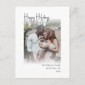 Moderne Script Prettige Feestdagen Verticale Verva (Voorkant)