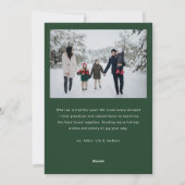 Moderne Script Prettige Feestdagen | Voeg 2 Foto's Feestdagenkaart (Achterkant)