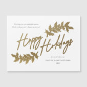 Moderne Script Prettige Feestdagen Zakelijke Kerst (Voorkant)