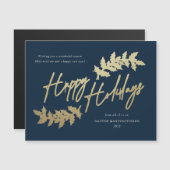 Moderne Script Prettige Feestdagen Zakelijke Kerst (Voorkant / Achterkant)