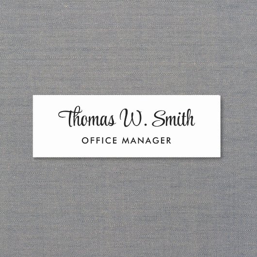 Moderne Script Professional Naamplaatje