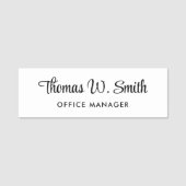 Moderne Script Professional Naamplaatje (Voorkant)