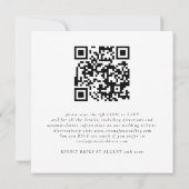 Moderne Script QR-code Weduwplein voor foto's Kaart (Achterkant)