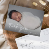 Moderne Script Religieuze Baptisme Dank je Briefkaart