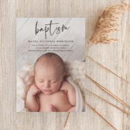 Moderne Script Religieuze Baptisme Kaart