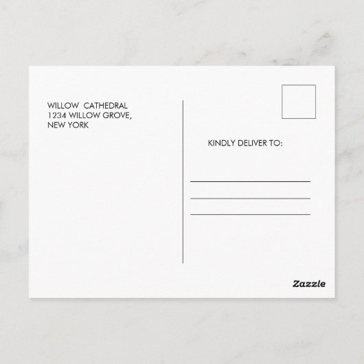 Moderne Script Religieuze Foto Doop Dank Je Briefkaart (Achterkant)