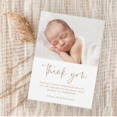 Moderne Script Religious Baptism & Christening Bedankkaart