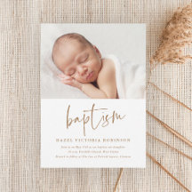 Moderne Script Religious Baptism & Christening