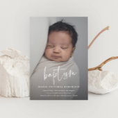 Moderne Script Religious Baptism & Christening Kaart