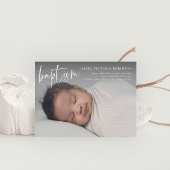 Moderne Script Religious Baptism & Christening Kaart