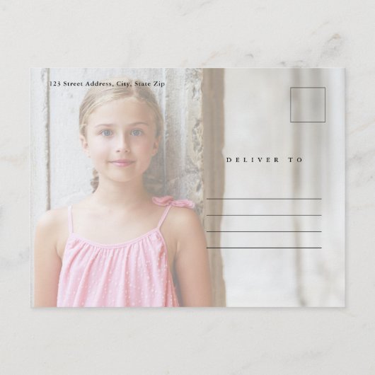 Moderne Script Religious First Community Uitnodiging Briefkaart (Achterkant)