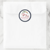 Moderne script roodkleurig label (Tas)