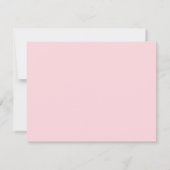 Moderne Script Roze Hart Rand Monogram Notitiekaar Notitiekaartje (Achterkant)