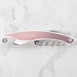 Moderne Script Roze Ombré Bruidsmeisje Uitnodiging Kurkentrekker