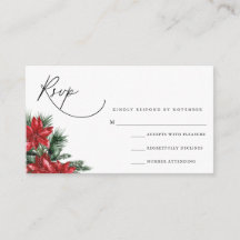 Moderne Script RSVP Kaart