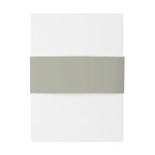 Moderne Script Sage Groene Trouw Uitnodigingen Wikkel (Achterkant Voorbeeld)