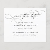 Moderne Script Save the Date (Voorkant)