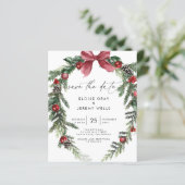 Moderne Script Save the Date (Staand voorkant)