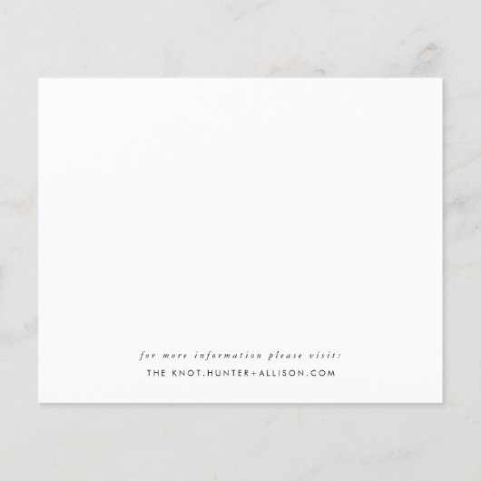 Moderne Script Save The Date | Budget Flyer (Achterkant)