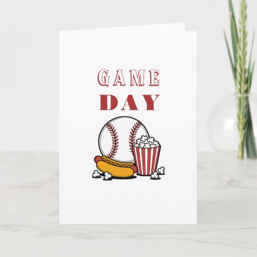Moderne Script Schone Wenskaart | wedstrijd dag Kaart (Voorkant)