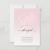 Moderne Script Showgirl Blush Bachelorette Weekend Kaart (Voorkant)