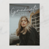 Moderne Script Simpele Foto Afstuderen (Voorkant)