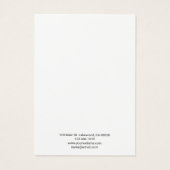 Moderne Script Simple Earning Display Visitekaartje (Achterkant)