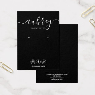 Moderne Script Simple Earning Display Visitekaartje