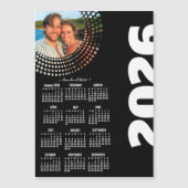 Moderne Script Stijlvolle 2026 Agenda Foto Magneet (Voorkant)
