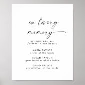 Moderne script ter liefdevolle herinnering Trouwhe Poster (Voorkant)