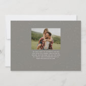 Moderne script trendy save the date fotokaart (Achterkant)