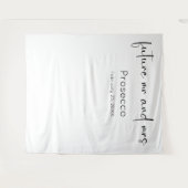 Moderne Script Trouwdouche Achtergrond Wandkleed (Voorkant (horizontaal))