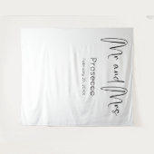 Moderne Script Trouwdouche Achtergrond Wandkleed (Voorkant (horizontaal))