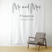 Moderne Script Trouwdouche Achtergrond Wandkleed (In situ)