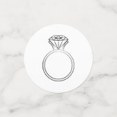 Moderne Script Trouwdouche Confetti (Kleine voorkant)