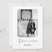 Moderne Script Trouwdouche Kaart (Achterkant)