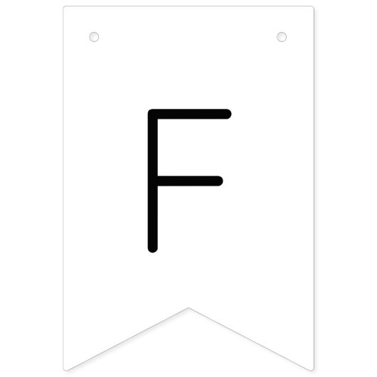 Moderne Script Trouwdouche Vlaggetjes (Tweede vlag)