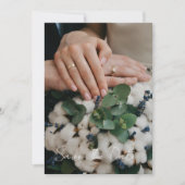 Moderne Script Trouwfoto Save The Date (Voorkant)